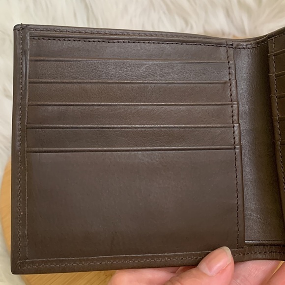 Coach Vintage 80’s Water Buffalo Leather Slim Billfold Wallet + Mini Coach Book - Picture 8 of 17